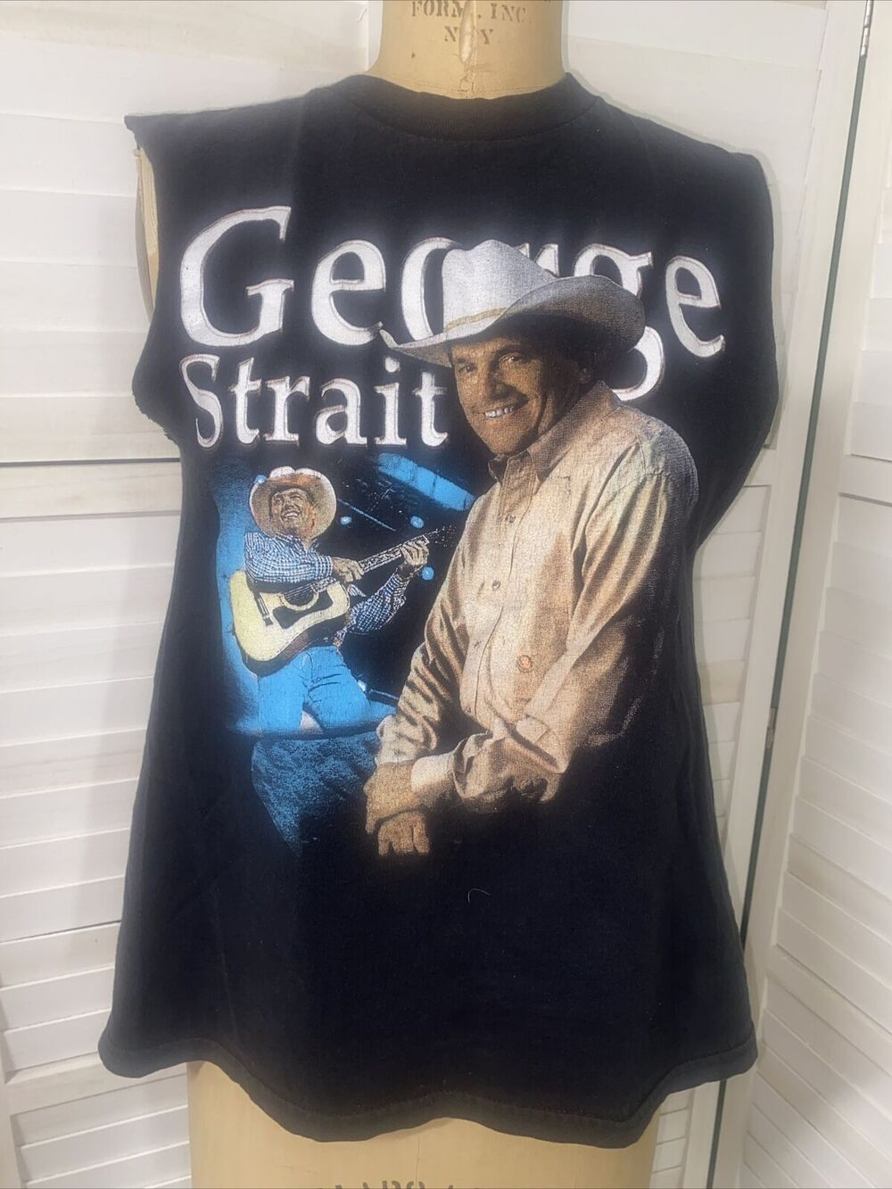 George Strait T Shirt Tank Women’s Concert Cowboy Rides Away 2013-2014 Small